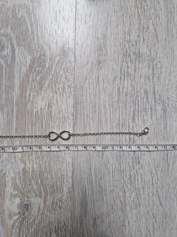 Bracelet argenté symbole infini
