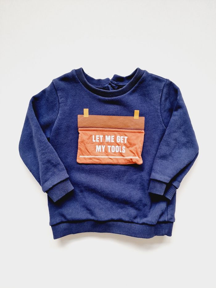 Mango Kids - Sweat manches longues - Let Me Get My Tools (18 mois)