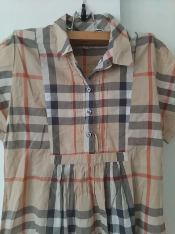 Blouse Burberry t14ans 100%coton - photo numéro 6