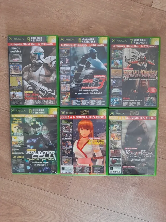 XBOX - Lot de CD de jeux démos