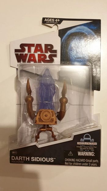 Figurine star wars : dark sidious hologram