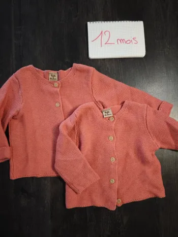 Lot 2 gilets mailles