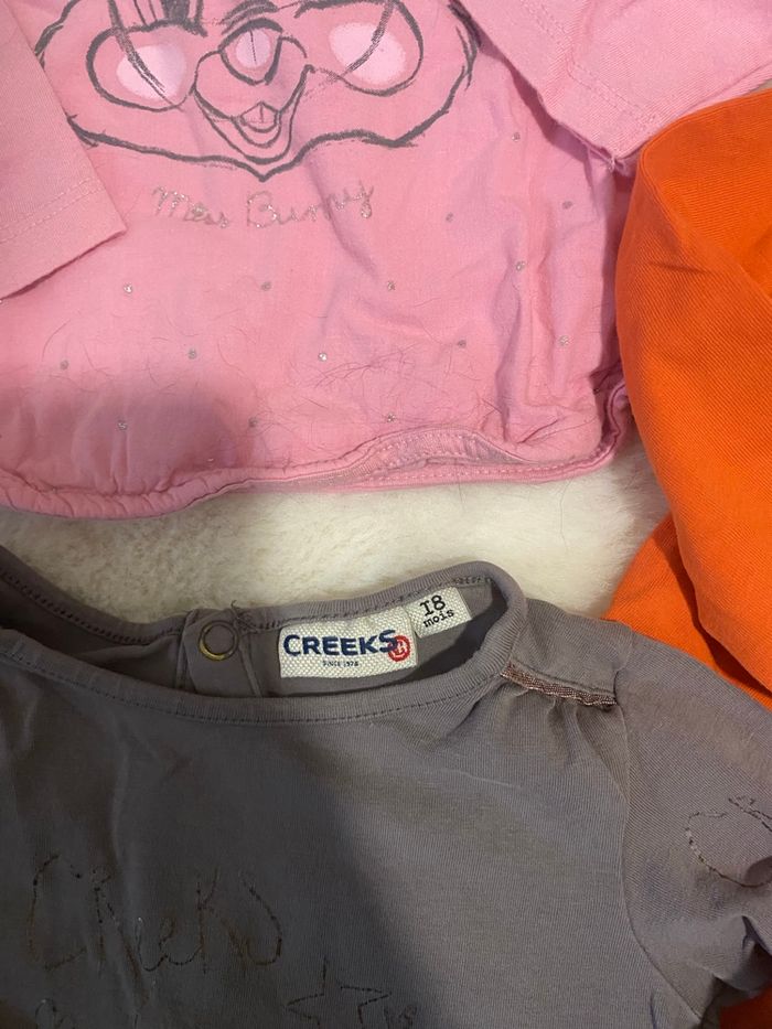 🤎Lot de 6 t-shirts manches longues fille – Taille 18 mois – TBE 🤎 - photo numéro 8