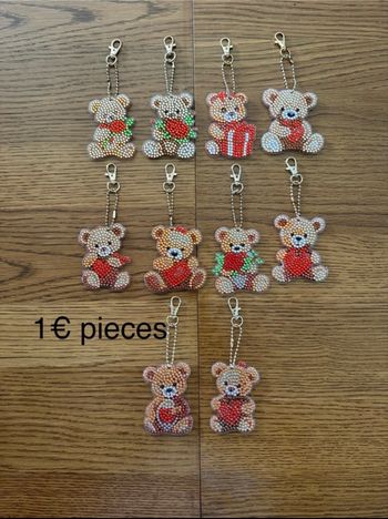 Porte cles peinture diamant