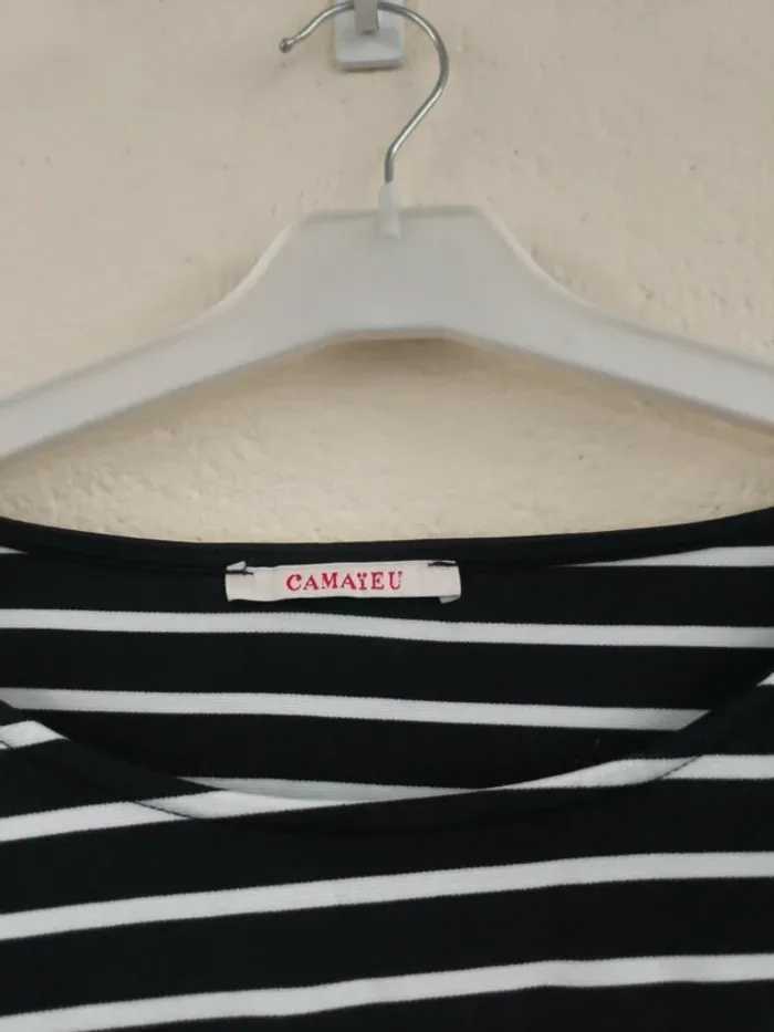 Pull marinière - camaïeu - taille 46 - photo numéro 3