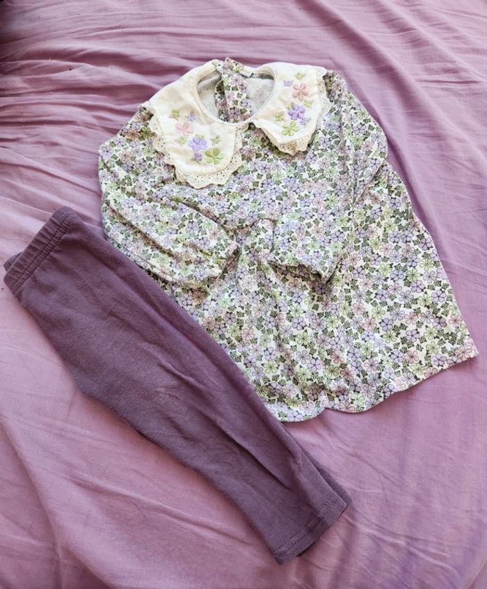 Ensemble fille taille 12 mois