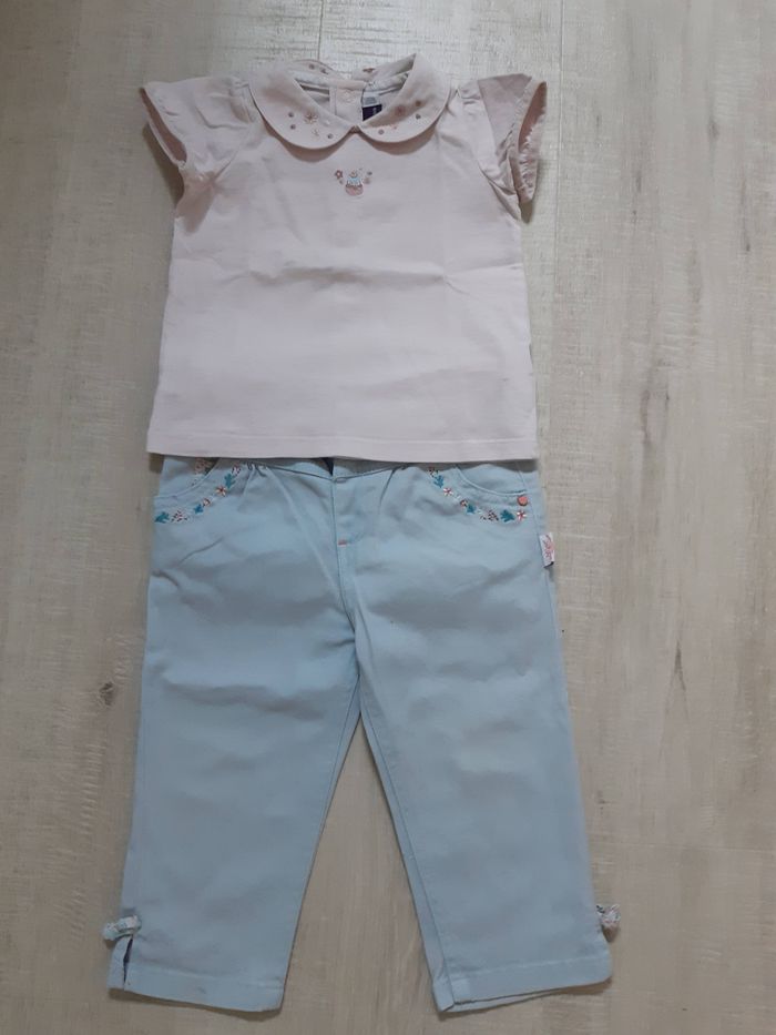 Ensemble pantalon + T-shirt 18 mois