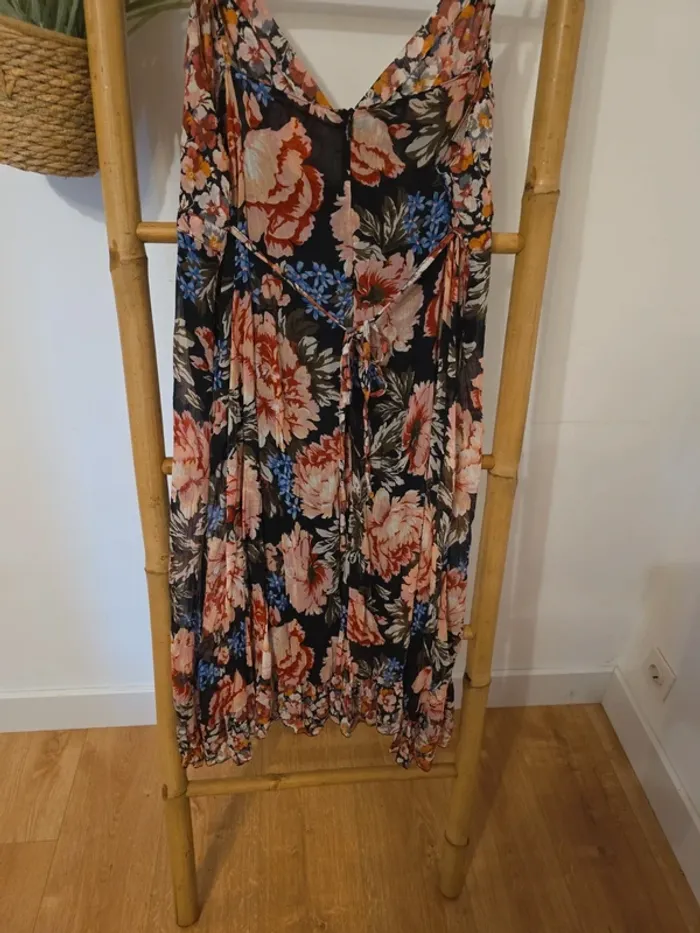 Magnifique robe voile vintage été fleurie - photo numéro 10