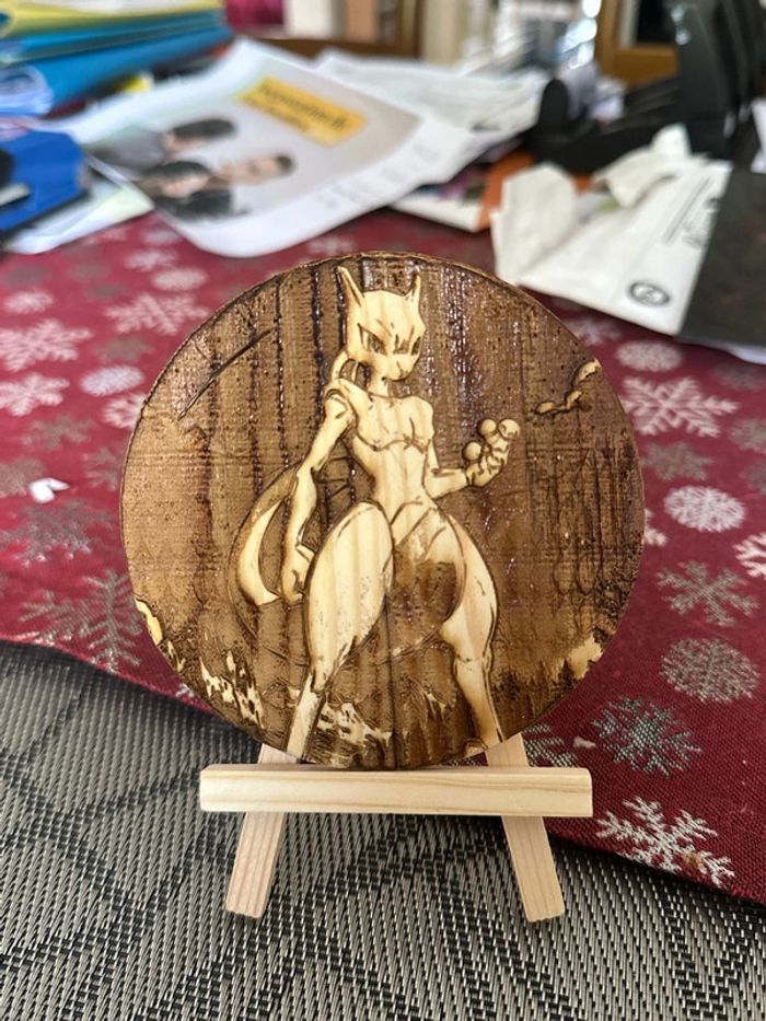 Lot de 6 gravure en bois pokemon - photo numéro 5