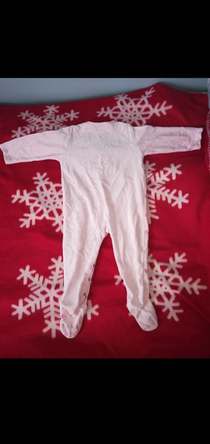 Pijama épais 12 mois grain de blé rose - photo numéro 3