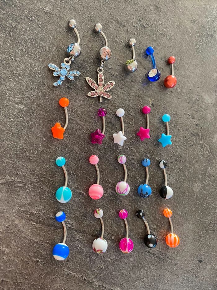Lot piercings nombril neuf