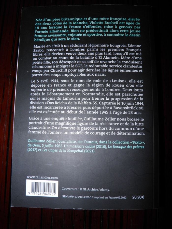 Roman Violette Szabo: une espionne face aux SS (Guillaume Zeller) comme neuf - photo numéro 2