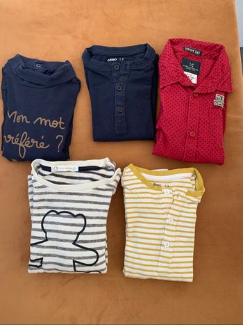 Lot de tee shirts manches longues 3 ans