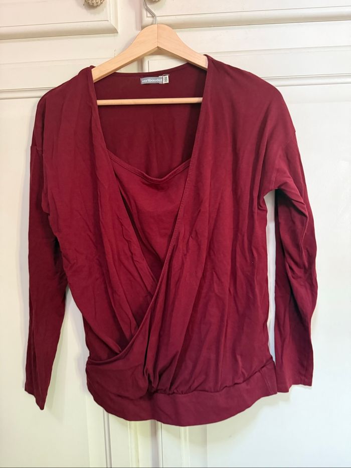 T-shirt grossesse allaitement manches longues