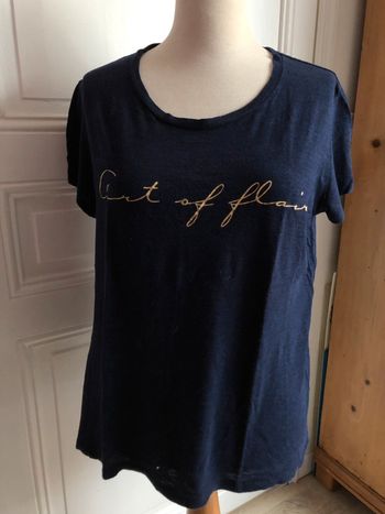 Teeshirt manche courte bleu H&M