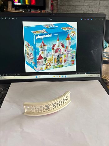 Pièces détachées Balustrade 127 ronde ornementale 30206840 Palais de princesse playmobil 5142