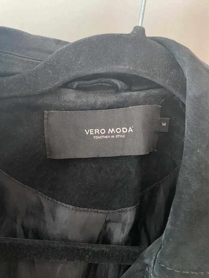 Veste perfecto en daim véritable - photo numéro 2