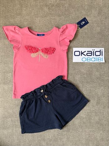 Ensemble OKAIDI Fille 5 ans - état excellent 