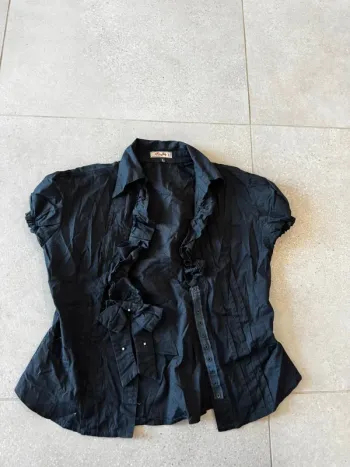 Chemisier noir Ives Joly, taille L, très bon état