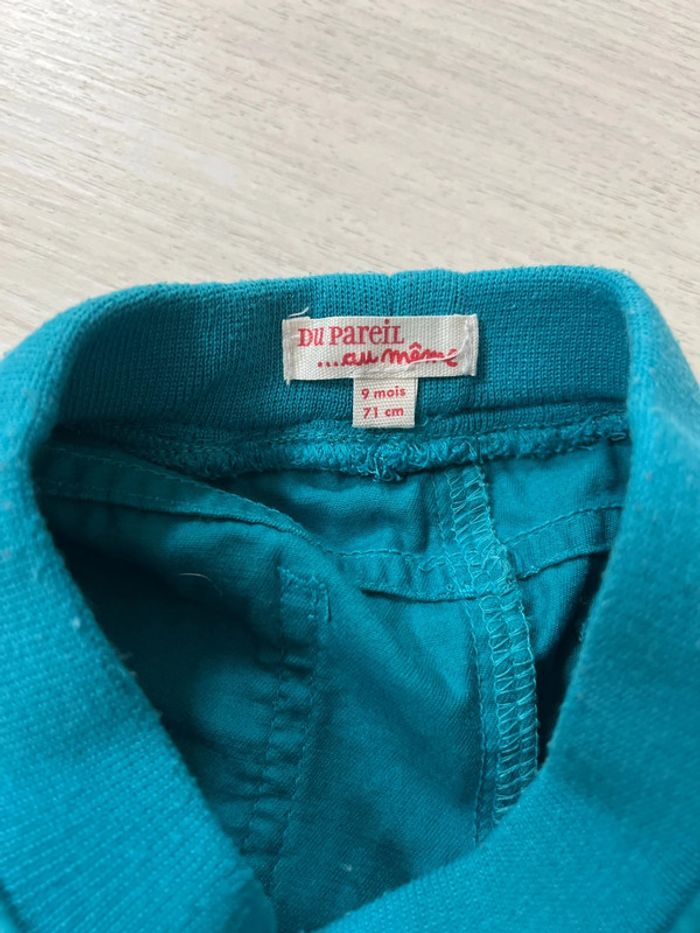 Pantalon bleu du pareil au même 9 mois - photo numéro 3