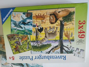 Puzzles animaux 3*49
