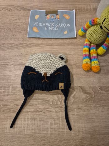 Bonnet hiver bébé 0-6 mois