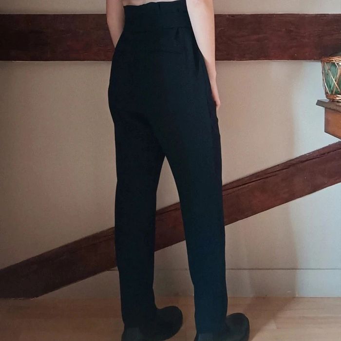Pantalon carotte bleu marine Claudie Pierlot - photo numéro 2