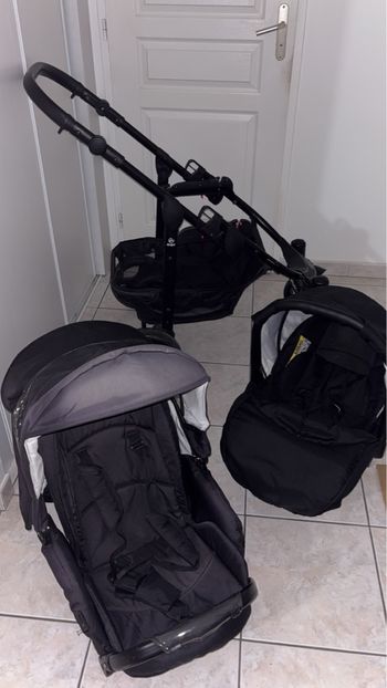📢 À vendre : Poussette Trio Emjot – cosy + assise + sac à langer