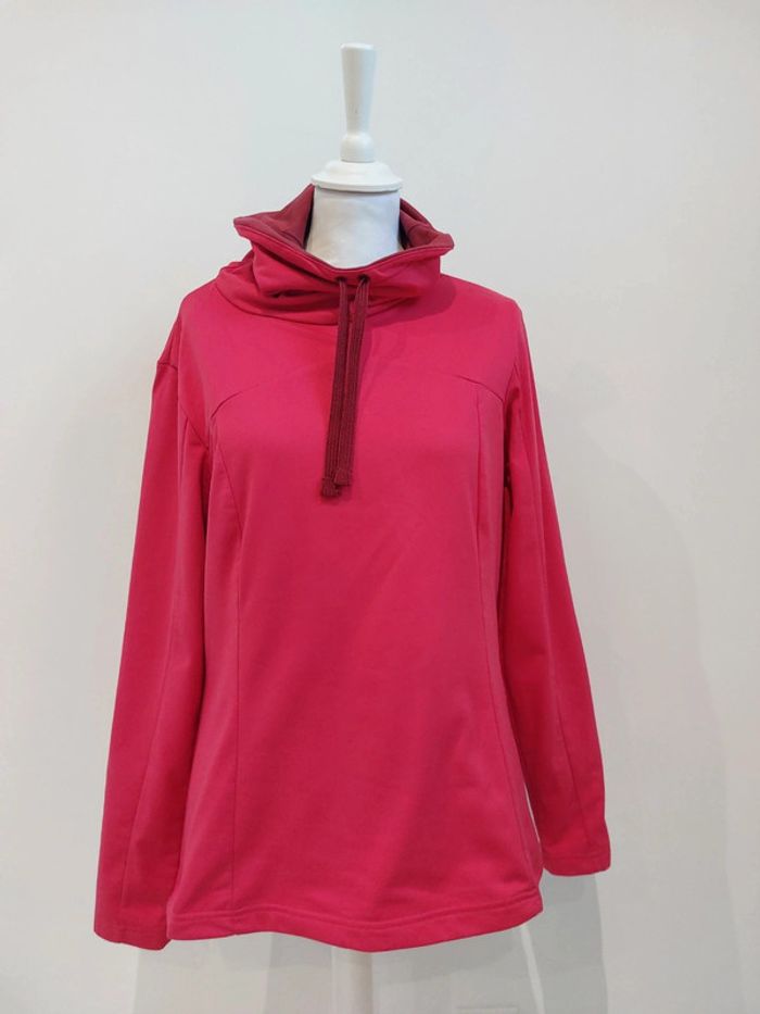 Sweat-shirt chaud hiver col roulé quechua femme taille L