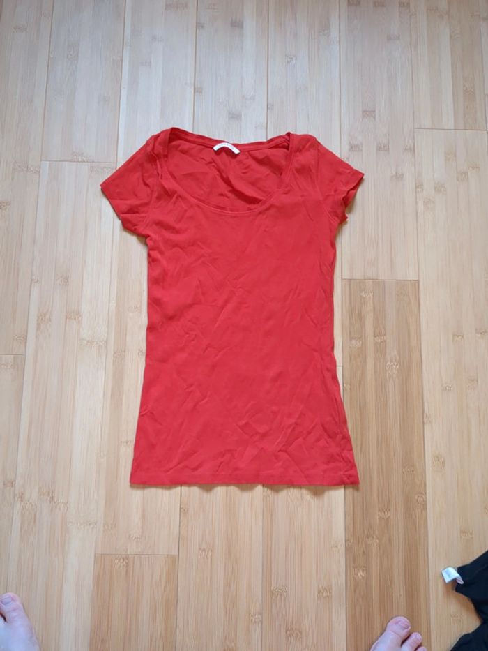 Lot 4 t-shirts unis Camaïeu - photo numéro 9