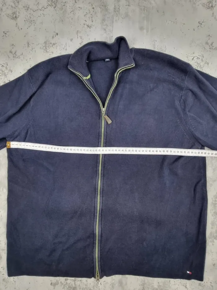 Veste zippée Tommy Hilfiger – Bleu marine – Taille XL Hommes (mesures en photos) - photo numéro 12