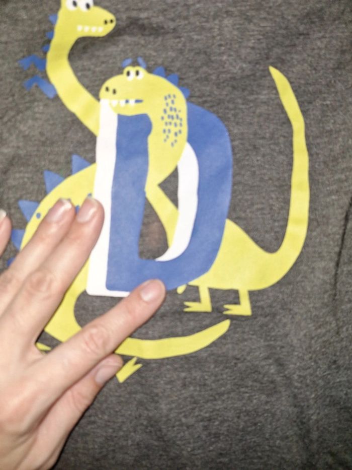 Tee-shirt 4 ans dinosaure - photo numéro 2