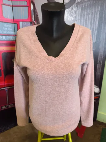 61161 pull rose poudrée femme XS