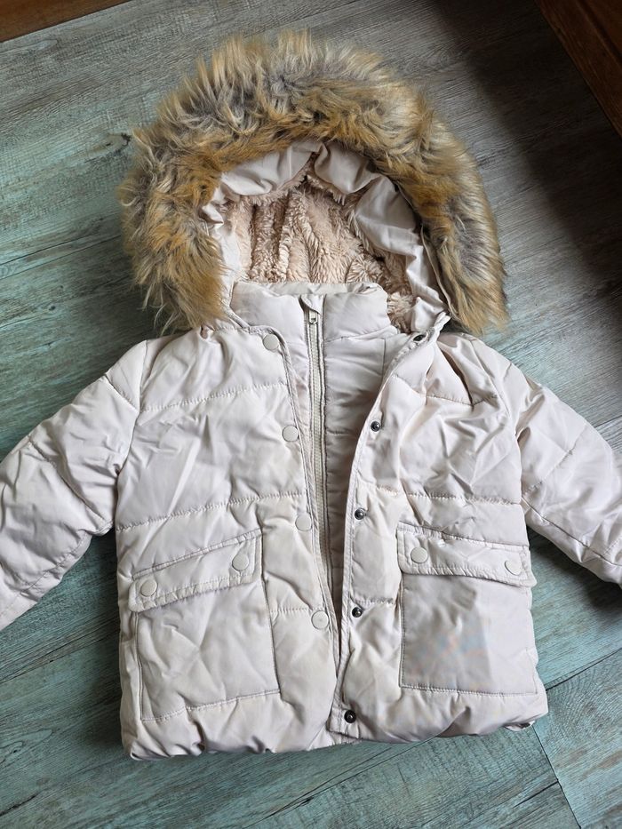 Manteau - doudoune fille tao - tape a l'œil taille 36 mois - 3 ans beige