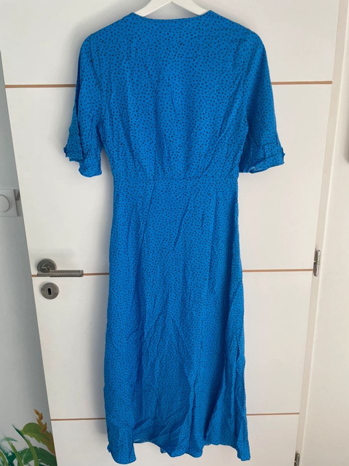 Robe longue bleue XS Mango - photo numéro 4