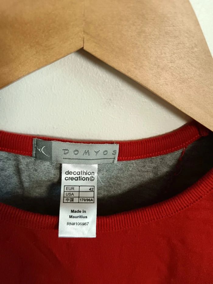 C24 débardeur rouge/gris Domyos 42 - photo numéro 3