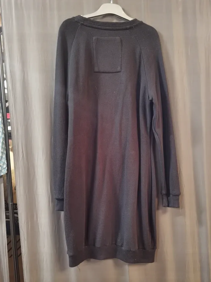 60904 pull noir long femme XS superdry - photo numéro 2