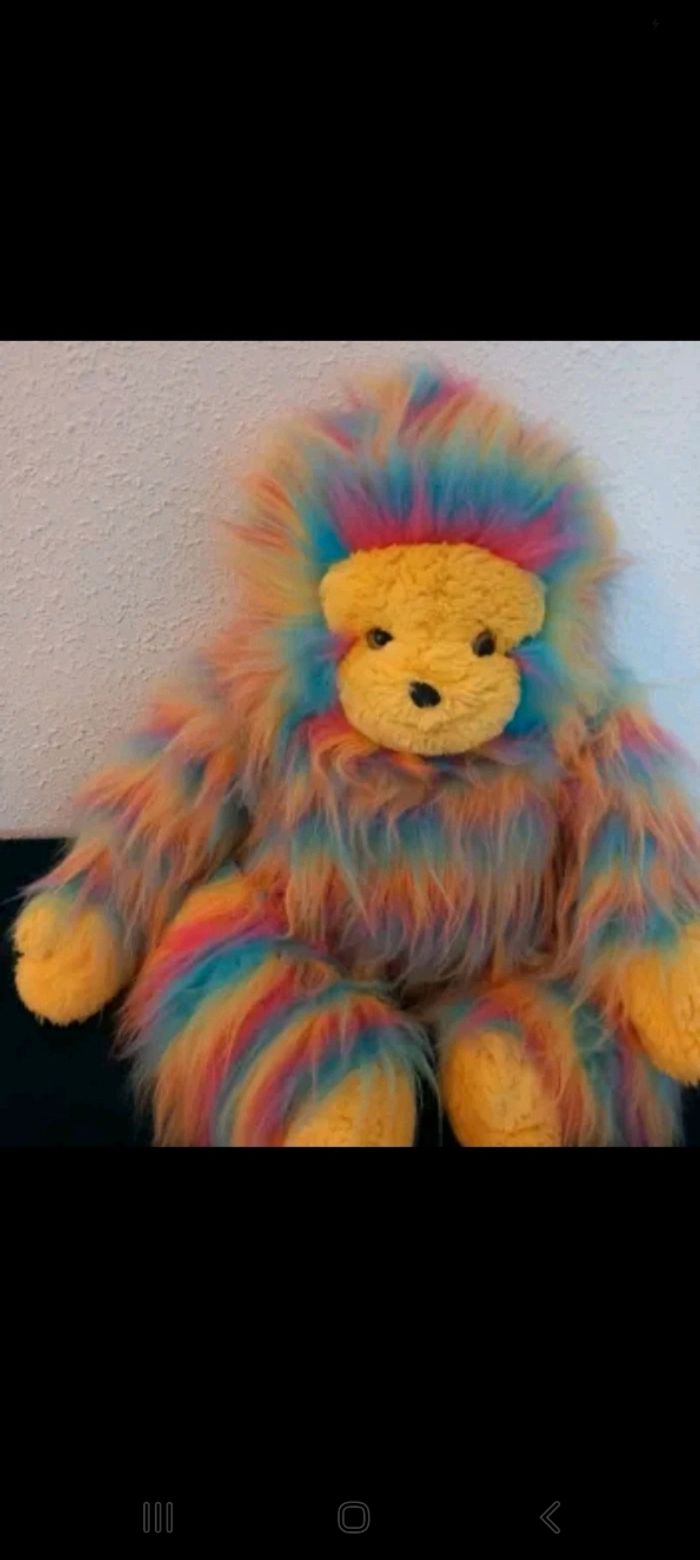 Peluche singe Ajena vintage 68cm multicolore - photo numéro 3