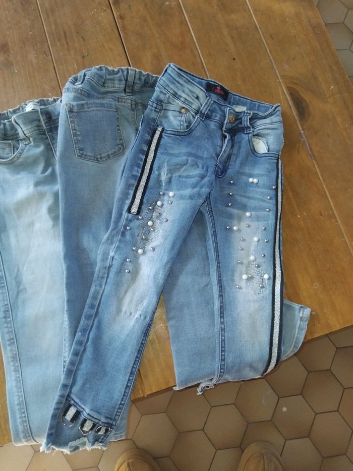 Lot 3 jeans filles slim - photo numéro 3