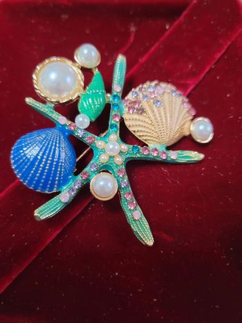 Broche motif marin étoile de mer