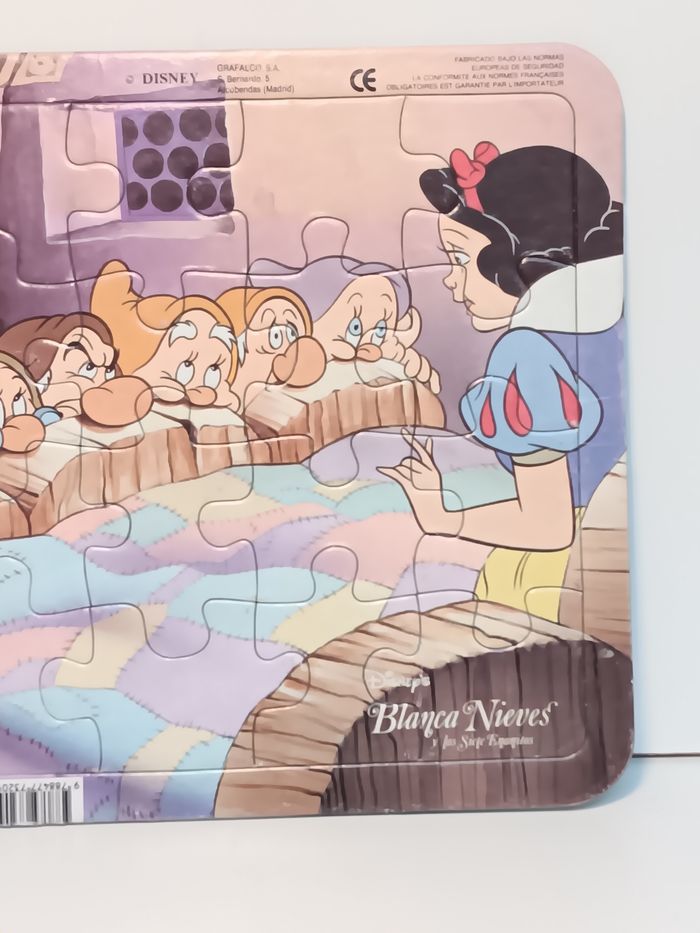 Puzzle grafalco Disney sur plaque Blanche neige et les sept nains 20 pièces - photo numéro 3