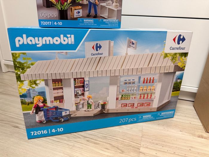 Lot de 2 playmobil carrefour supermarché fleuriste - photo numéro 2