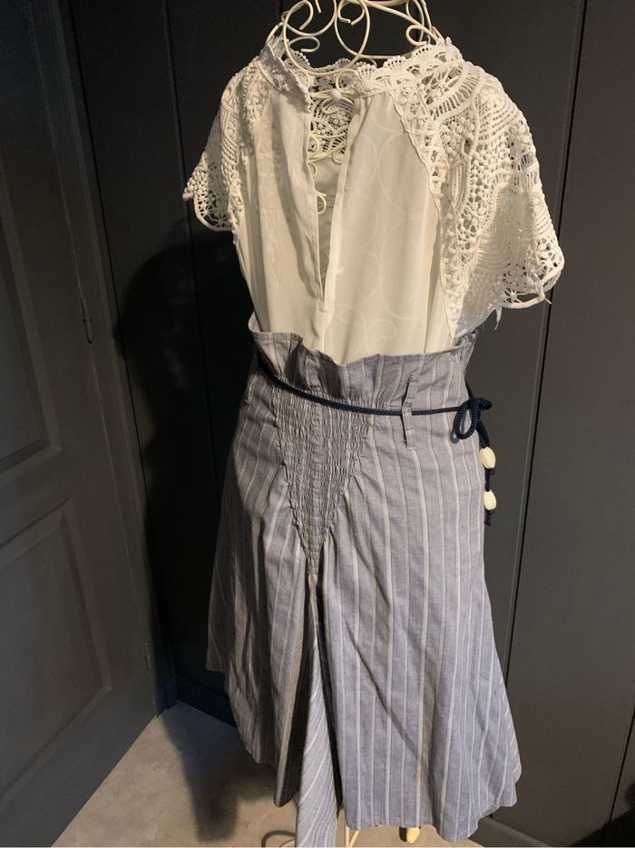 Ensemble jupe et haut blanc