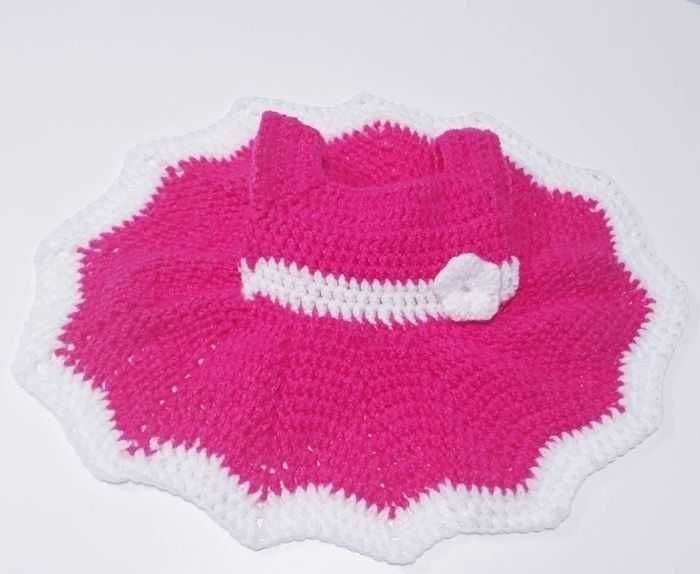 Vêtement bébé fille robe crochet 6 mois - photo numéro 5
