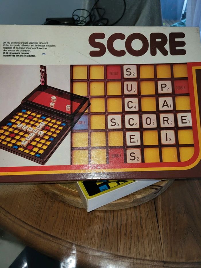 Jeu de société score vintage