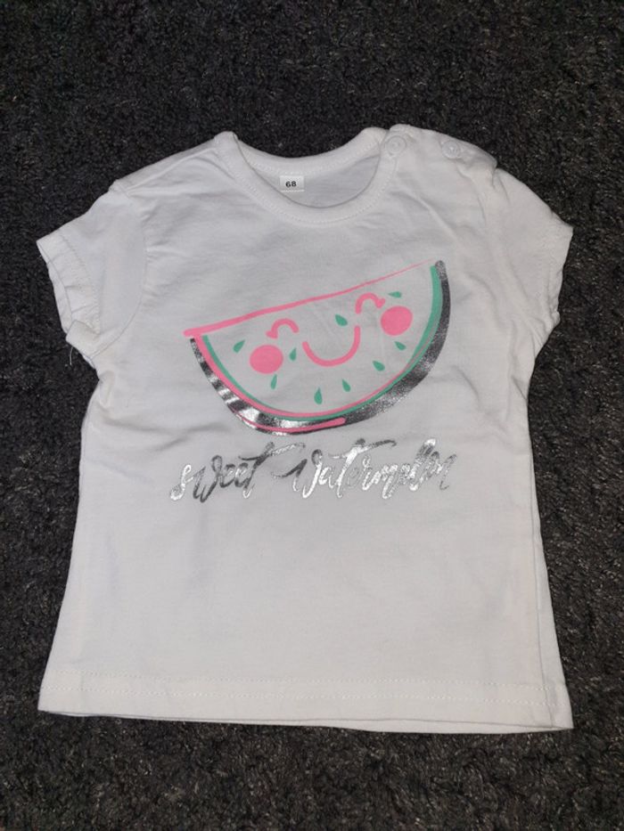 Lot de 2 ensembles d'été T-shirt + short 6 mois - photo numéro 4