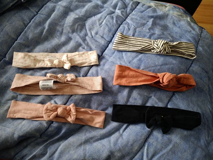 Lot de 6 bandeaux taille 18/36 mois fille
