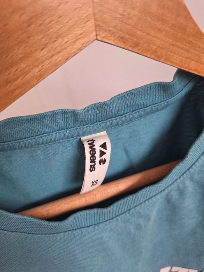 T shirt bleu tape à l'œil ado garçon XS - photo numéro 2