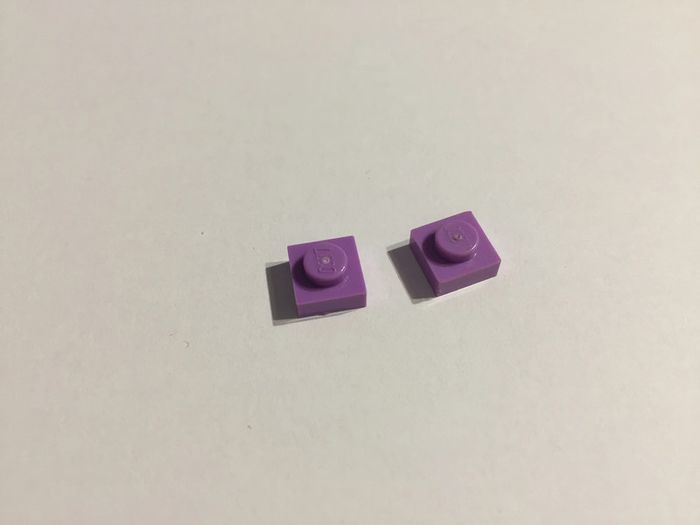Lot x2 Assiette 1x1 Lavande 3024 pièce détachée Lego #A49