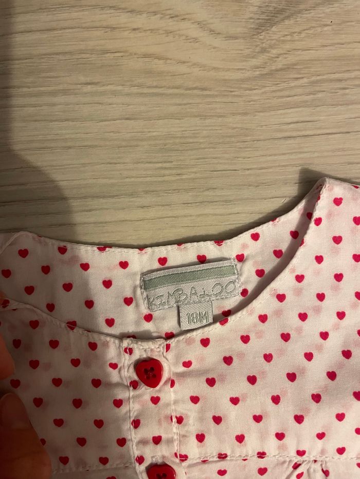 Blouse cœurs Kimbaloo 18 mois - photo numéro 2